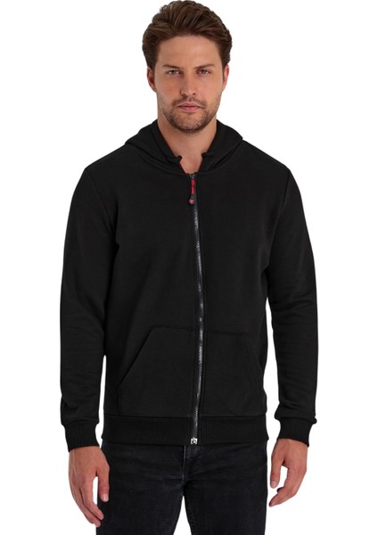 Erkek Fermuarlı Kapşonlu Kanguru Cepli Sweat modelleri