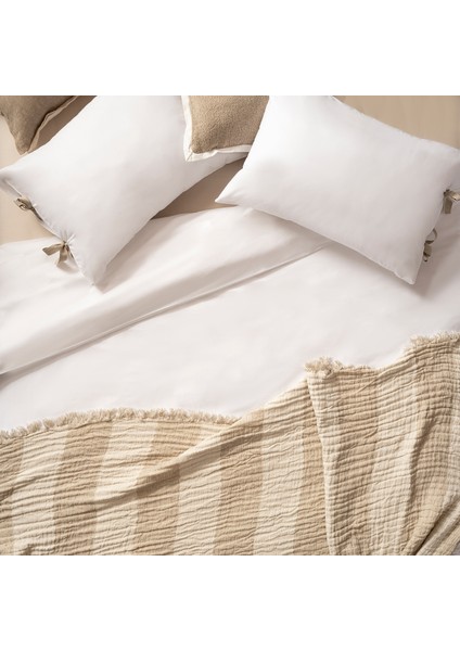 Braga Lyocell Tek Kişilik Lyocell Nevresim Seti 160X220 cm Ekru indirimleri