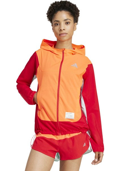 AIW9234 Adidas Nyc Jacket Kadın Yağmurluk-R&amp;uuml;zgarlık Turuncu