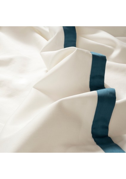 Brıto Bordürlü 200 Tc Saten %100 Pamuk Nevresim Seti 260X220 cm Ekru fiyatları