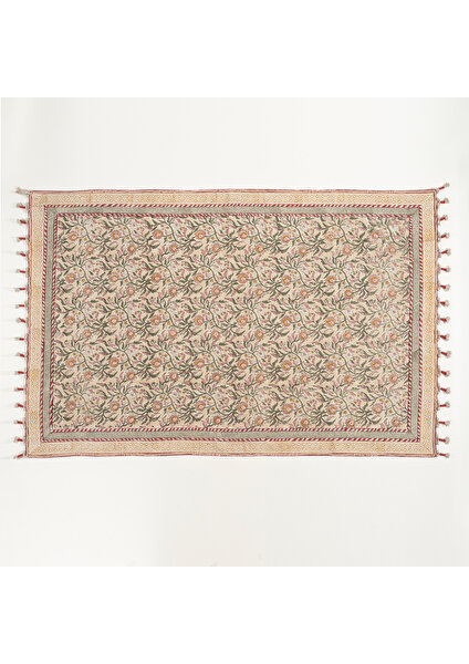 Palrı %100 Pamuk Kilim 120X180 cm Krem