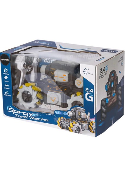 Nessiworld HD3400 Kumandalı Drift Yapan Su Atan Tank Mecha -Gepettoys