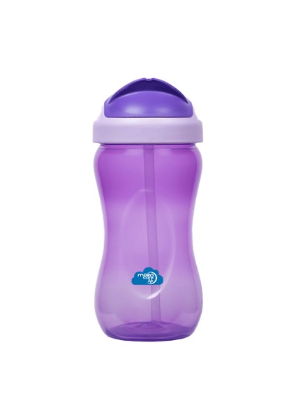 Lıfe Renkli Pipetli Bardak 350 Ml(Mor)