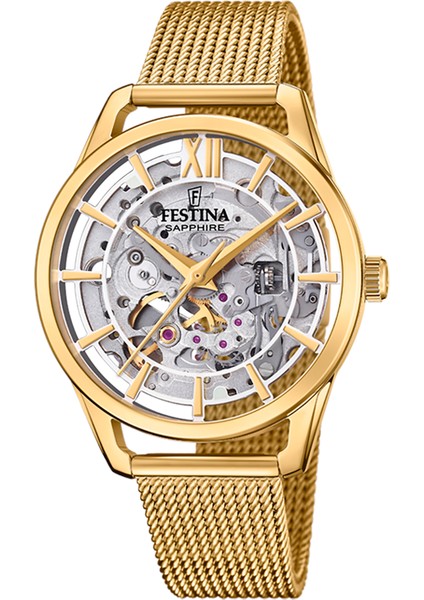 Festına F20629/1 Automatıc Skeleton Sapphıre Kadın Kol Saati
