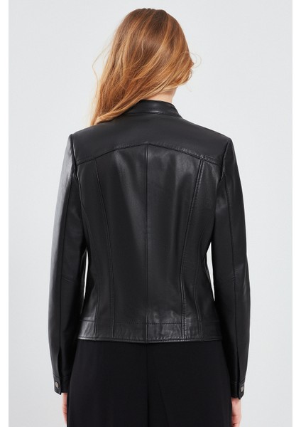 Marlyn Kadın Siyah Kısa Deri Ceket 23WGE51331M modelleri