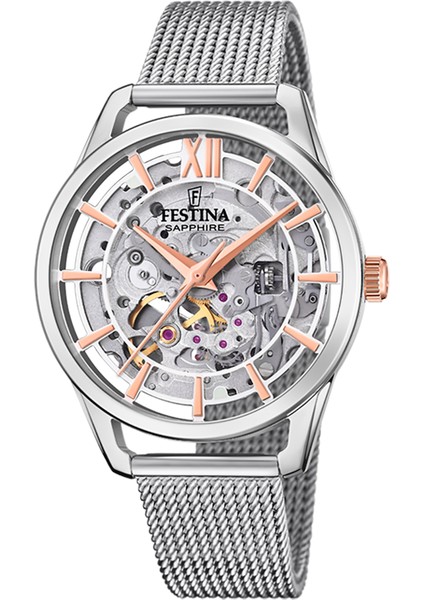 Festına F20627/1 Automatıc Skeleton Sapphıre Kadın Kol Saati