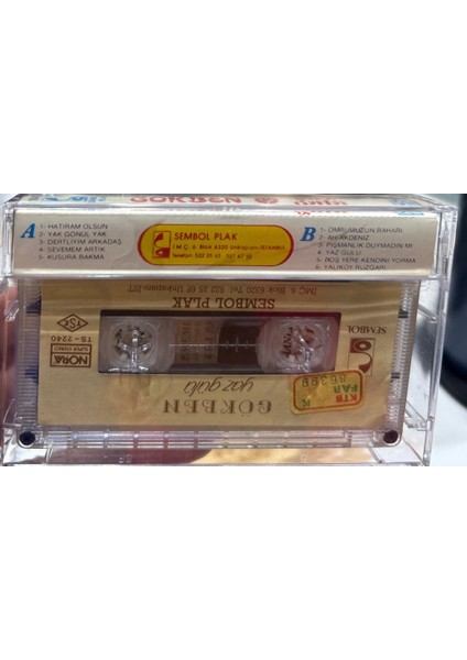 Kaset Gökben ‎– Yaz Gülü 1986 Baskı Kaset