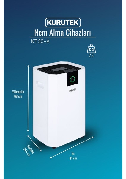 KT50A Ev Tipi Nem Alma Cihazı