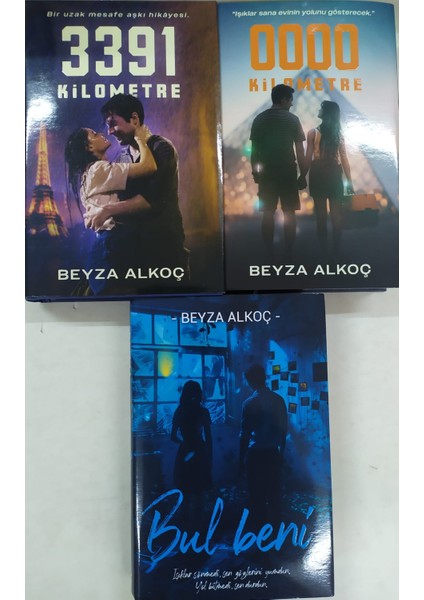 Sıfır Kilometre (Ciltli) -Bul Beni (CILTLI)-3391KILOMETRE Beyza Alkoç 3 Lü Set