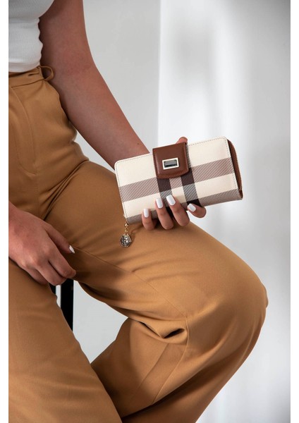 Krem - Taba SP928 Kadın Cüzdan & Kartlık