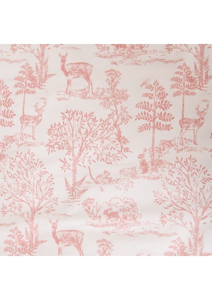 Soft Jouy Tek Kişilik Nevresim Seti - Pembe