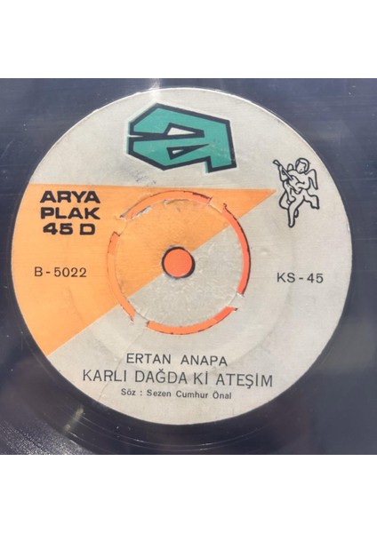 Ertan Anapa – Unutmak Kolay Mı / Karlı Dağdaki Ateşim 1971 Baskı 45LİK