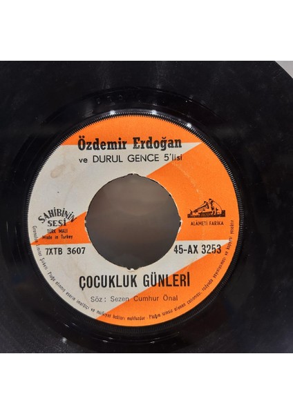 Özdemir Erdoğan ve Durul Gence 5'lisi ‎– Nasıl Bekledim / Çocukluk Günleri 1968 Baskı 45LİK