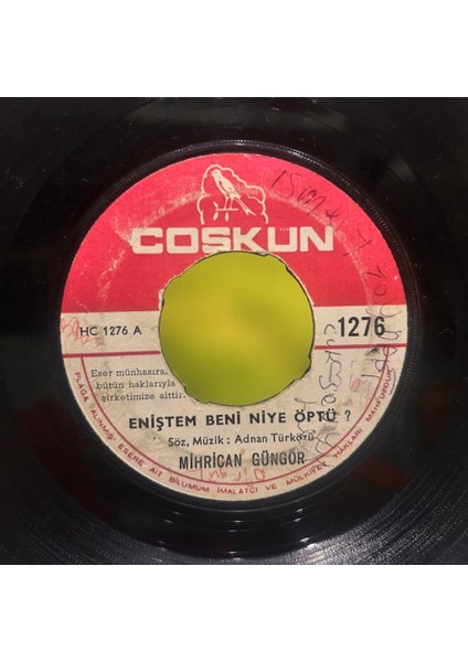 Mihrican Güngör – Eniştem Beni Niye Öptü/kalbindeki Arsanın Tapusunu Ver Bana 45LİK