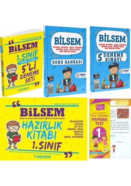 Zeki Çocuk Bilsem 1. Sınıf Hazırlık Seti + Yaprak Test