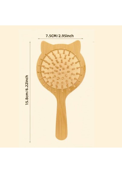 Bambu Kırılma ve Elektriklenme Önleyici Çocuk Saç Fırçası