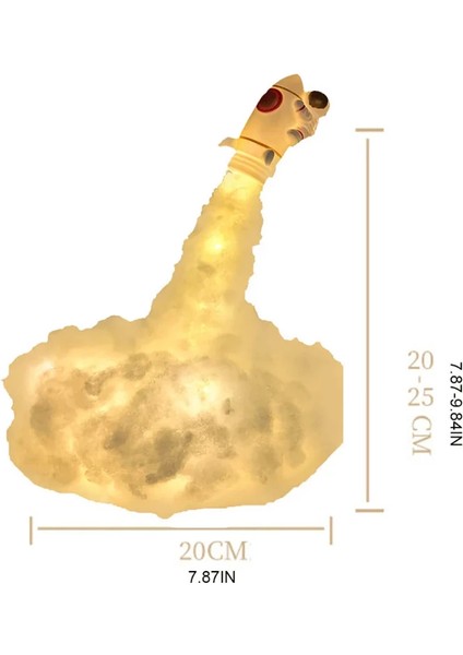 Uçan Astronot Tasarımlı Gece Lambası