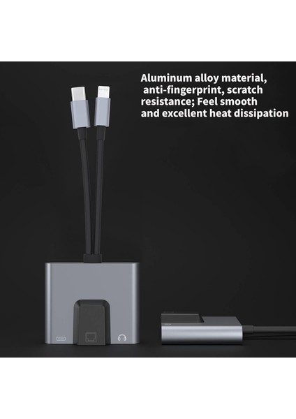 Iphone ile Uyumlu Lightning/type-C Telefon/tablet Ethernet ADAPTÖRÜ,RJ45 Adaptörü ZR815