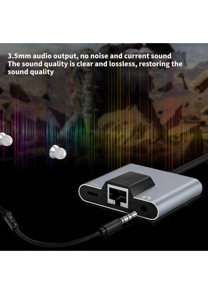 Iphone ile Uyumlu Lightning/type-C Telefon/tablet Ethernet ADAPTÖRÜ,RJ45 Adaptörü ZR815
