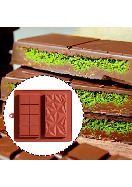 Dubai Derin Bar Silikon Çikolata Kalıbı & Tablet ve Yıldız Desenli Çikolata Kalıbı modelleri