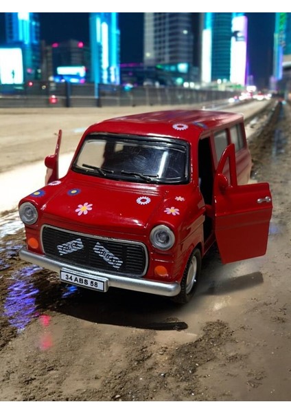 Metal Çek Bırak Çiçek Abbas Minibüs ( 1/36 Ölçek ) modelleri