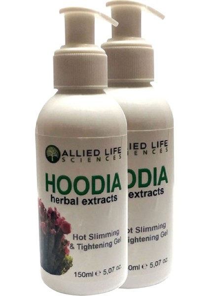 Allied Life Sciences Hoodia Herbal Extracts Hot Slimming & Tightening 150 ml x 2 adet + Jel