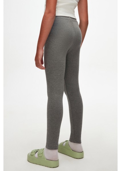 Koyu Gri Basic Kız Çocuk Kışlık Tayt fırsatları