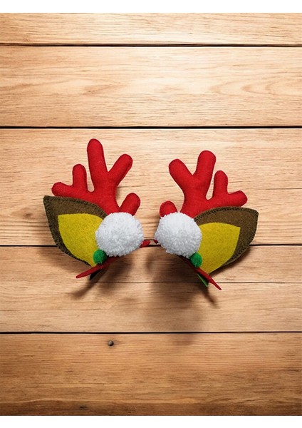 Yeni Yıl Yılbaşı Geyiği Sevimli Geyik Boynuzları Pensli Toka Seti Yetişkin Çocuk Tokası fiyatları