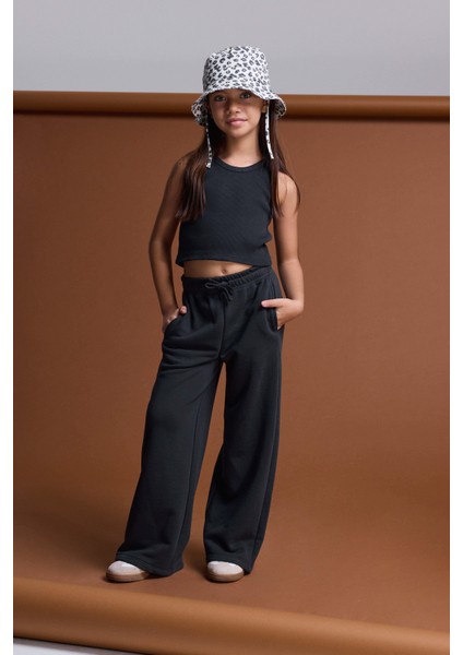 (Kids Girl) Şardonsuz Geniş Paça Jogger fiyatları