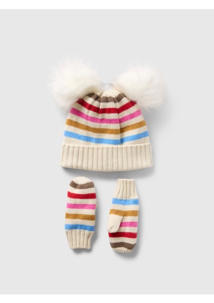 Bebek Çok Renkli Cashsoft Cozy Bere Seti