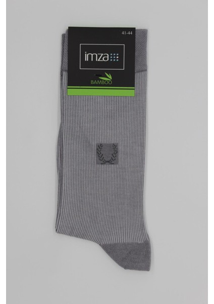 Gri Bambu Desenli Çorap 1060245241