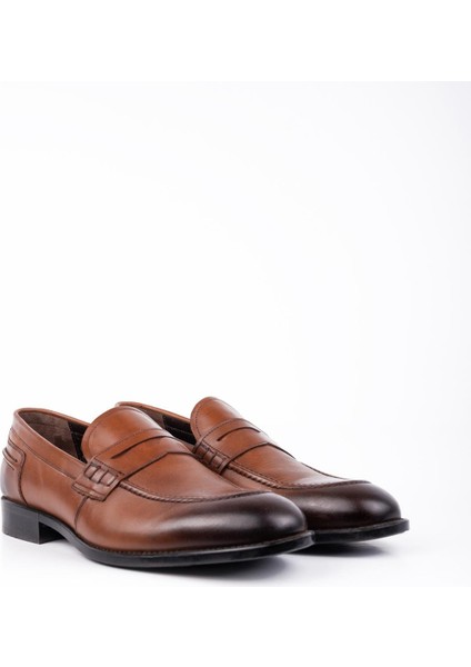 Taba %100 Deri Analin Bağcıksız Classic Ayakkabı 1033245167 fiyatları