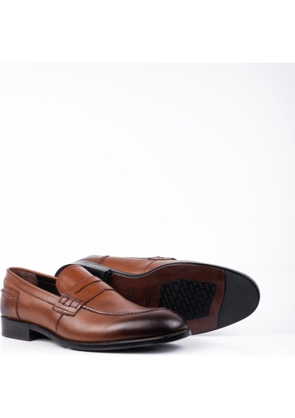 Taba %100 Deri Analin Bağcıksız Classic Ayakkabı 1033245167 modelleri