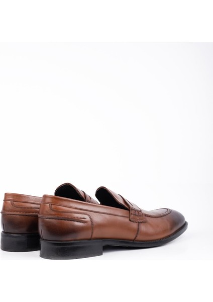 Taba %100 Deri Analin Bağcıksız Classic Ayakkabı 1033245167 fırsatları