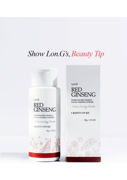 K-Beauty Starfoam Red Ginseng Yüz Temizleme Pudrası