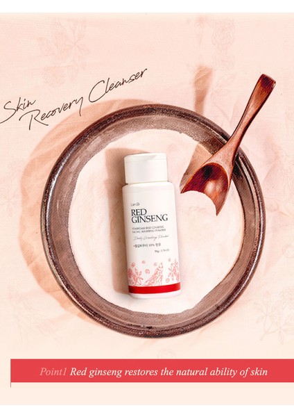 K-Beauty Starfoam Red Ginseng Yüz Temizleme Pudrası