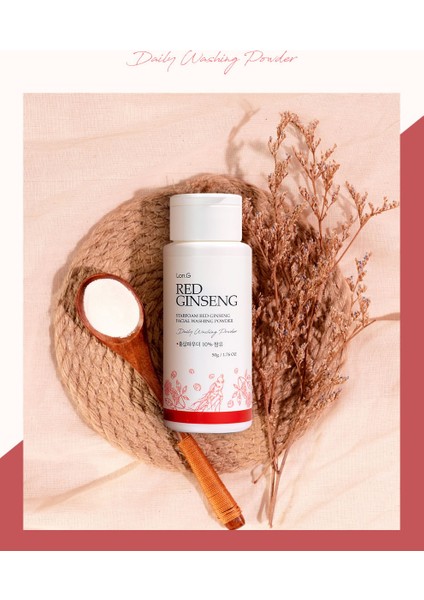 K-Beauty Starfoam Red Ginseng Yüz Temizleme Pudrası