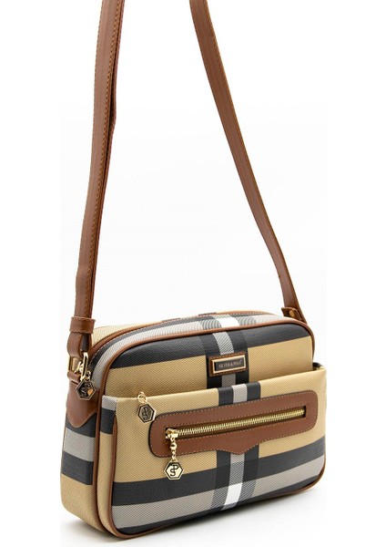 Bej - Taba SP491 Kadın Çapraz Çanta modelleri