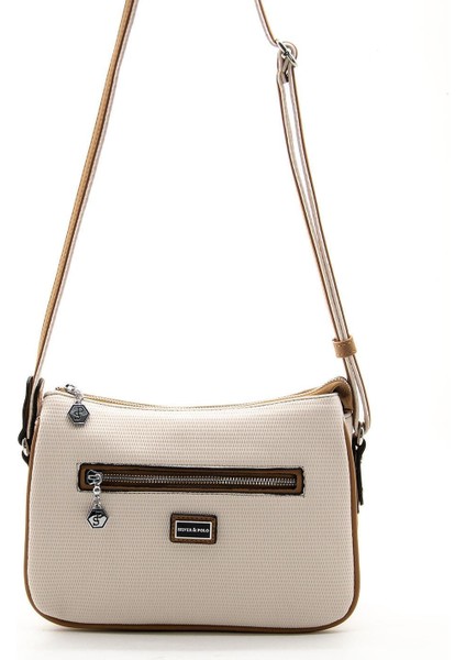 Bej - A.taba SP818 Kadın Çapraz Çanta