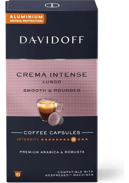 Crema Intense Lungo Smooth & Rounded Kapsül Kahve x 5 Adet