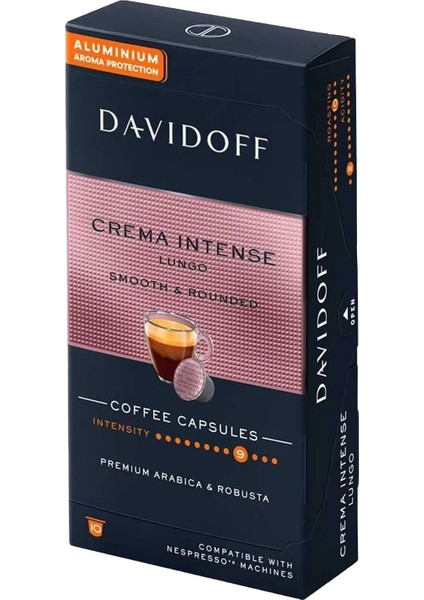 Crema Intense Lungo Smooth & Rounded Kapsül Kahve x 5 Adet