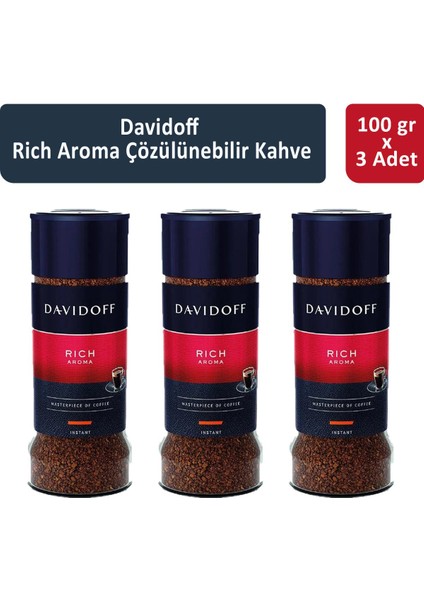 Rich Aroma Çözünülebilir Kahve 100 gr x 3 Adet