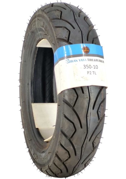 Yasa P2 Motosiklet Scooter Dış Lastiği 350-10 Tubeless Tl (Iç Lastiksiz) Ön/arka P2