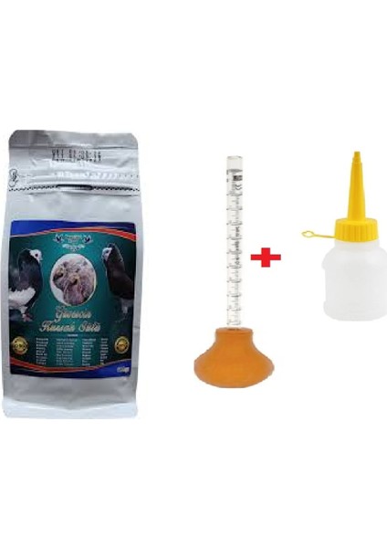Yavru Güvercin Elle Besleme Maması 600 gr +Elle Besleme Pompası+ Biberon