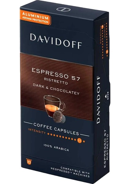 Espresso 57 Ristretto Dark & Chocolatey Kapsül Kahve x 5 Adet