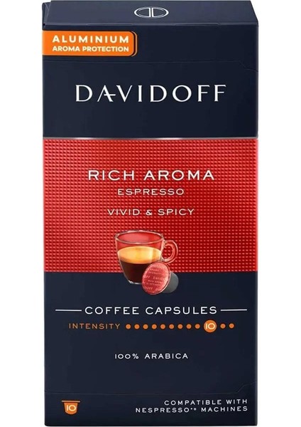 Rich Aroma Espresso Vıvıd & Spıcy Kapsül Kahve x 3 Adet