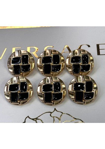 Ortasi Siyah Mine Detayli Lux Tasarim Dugme (36BOY) fiyatları