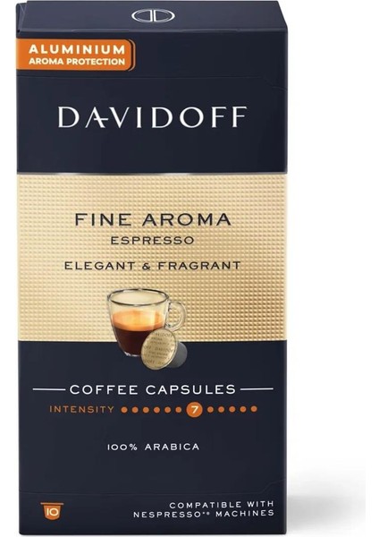 Fine Aroma Espresso Elegant & Fragrant Kapsül Kahve x 5 Adet