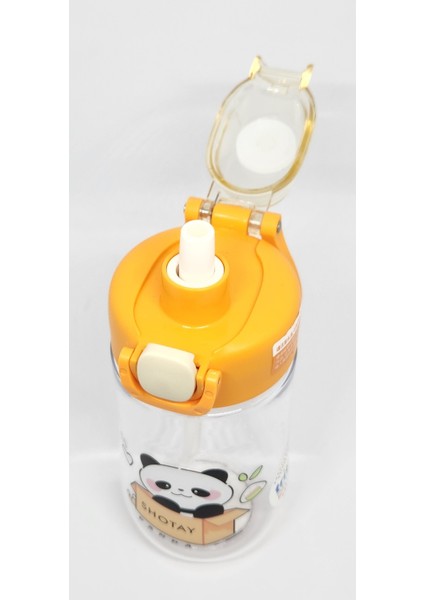 ST 7011 500 ml Pipetli Pipetsiz Tritan Turuncu Şeffaf Matara Taşıma Aparatlı modelleri