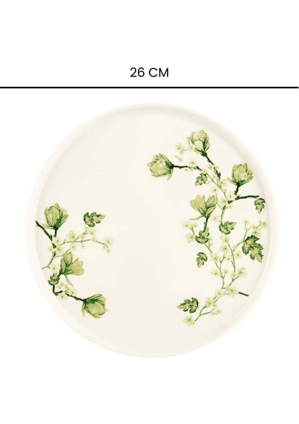 Ipek Fresia Toledo Porselen Servis Tabağı - Renkli - 26 cm